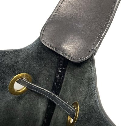 Saint Laurent Paris Shoulder Bag Hobo 697918 Black Leather