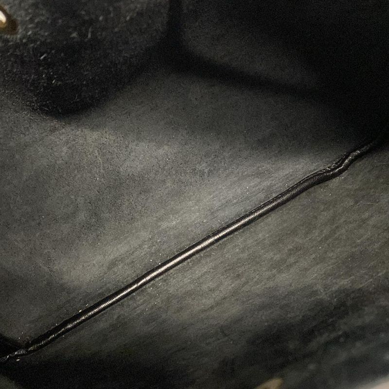 Saint Laurent Paris Shoulder Bag Hobo 697918 Black Leather