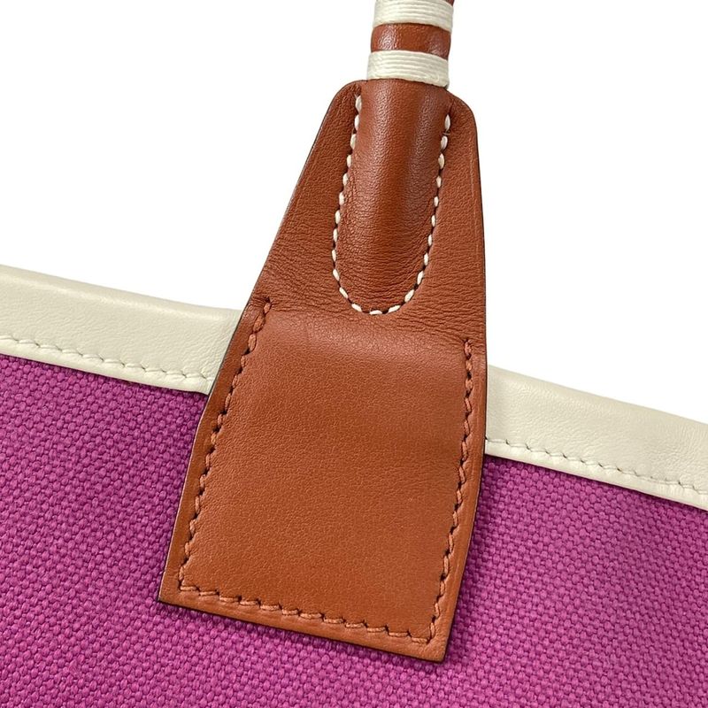 Hermes Steeple 25 Purple Brown And White Tote Bag