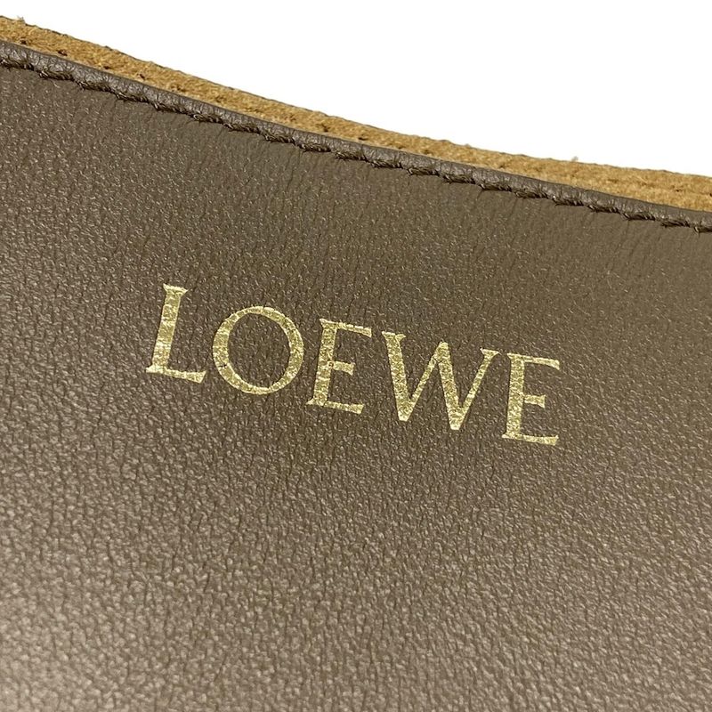 Loewe Puzzle Fold Tote XXL Dark Brown Leather