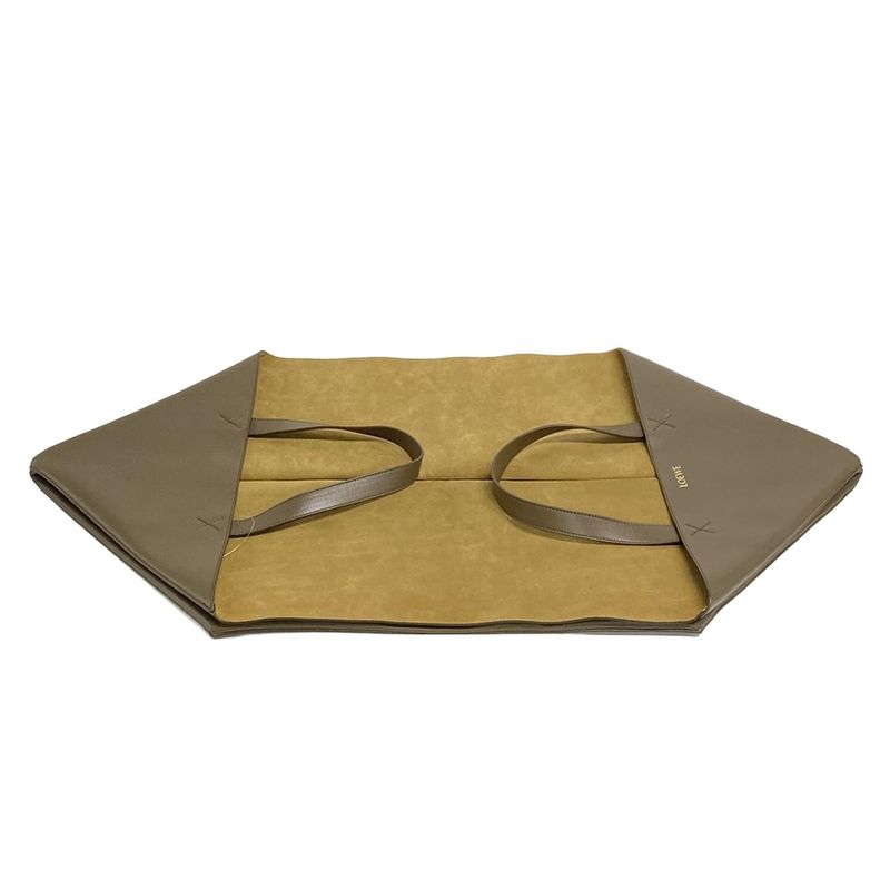 Loewe Puzzle Fold Tote XXL Dark Brown Leather