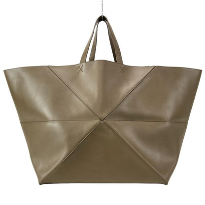 Loewe Puzzle Fold Tote XXL Dark Brown Leather