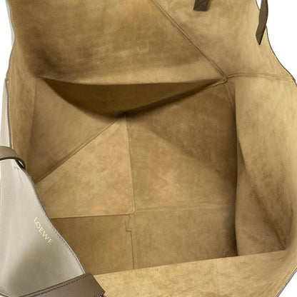 Loewe Puzzle Fold Tote XXL Dark Brown Leather