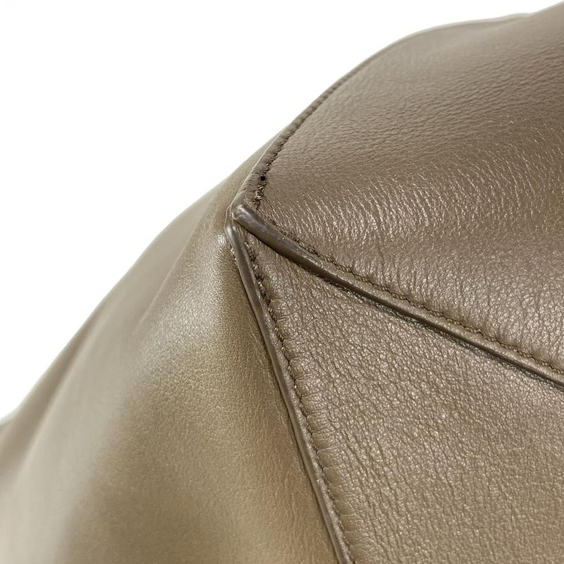 Loewe Puzzle Fold Tote XXL Dark Brown Leather