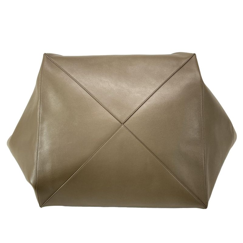 Loewe Puzzle Fold Tote XXL Dark Brown Leather