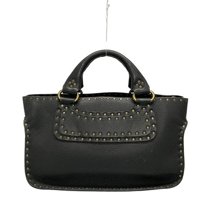 Celine Tote Boogie Bag Black Studded Leather