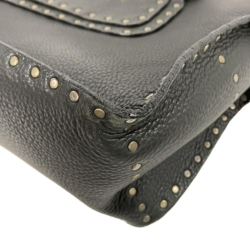 Celine Tote Boogie Bag Black Studded Leather