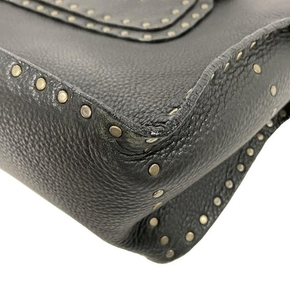 Celine Tote Boogie Bag Black Studded Leather