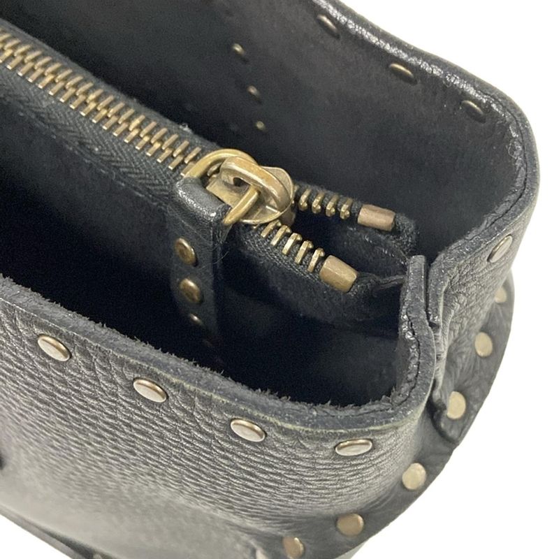 Celine Tote Boogie Bag Black Studded Leather