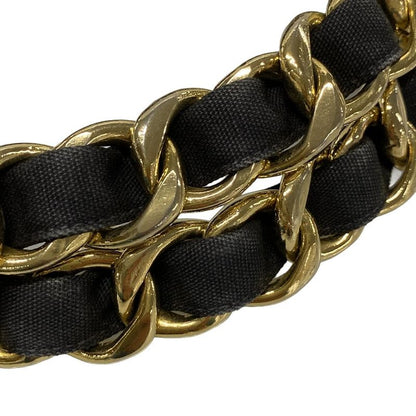 Chanel Tote Bag - Black And White Coco Mark / Chain Shoulder / Gold Hardware