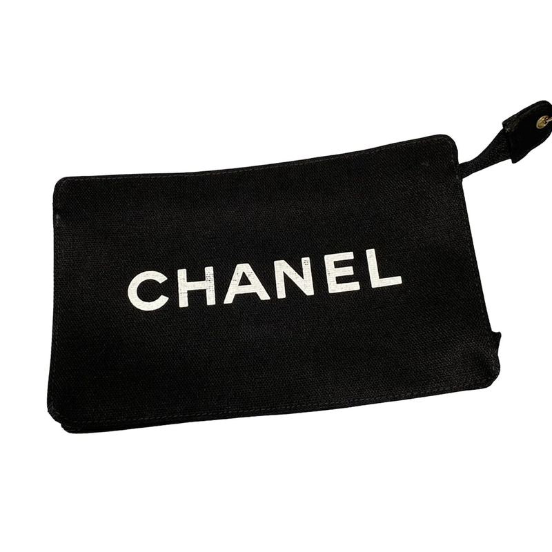 Chanel Tote Bag - Black And White Coco Mark / Chain Shoulder / Gold Hardware