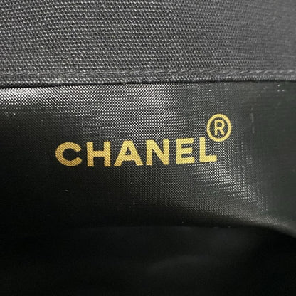 Chanel Tote Bag - Black And White Coco Mark / Chain Shoulder / Gold Hardware