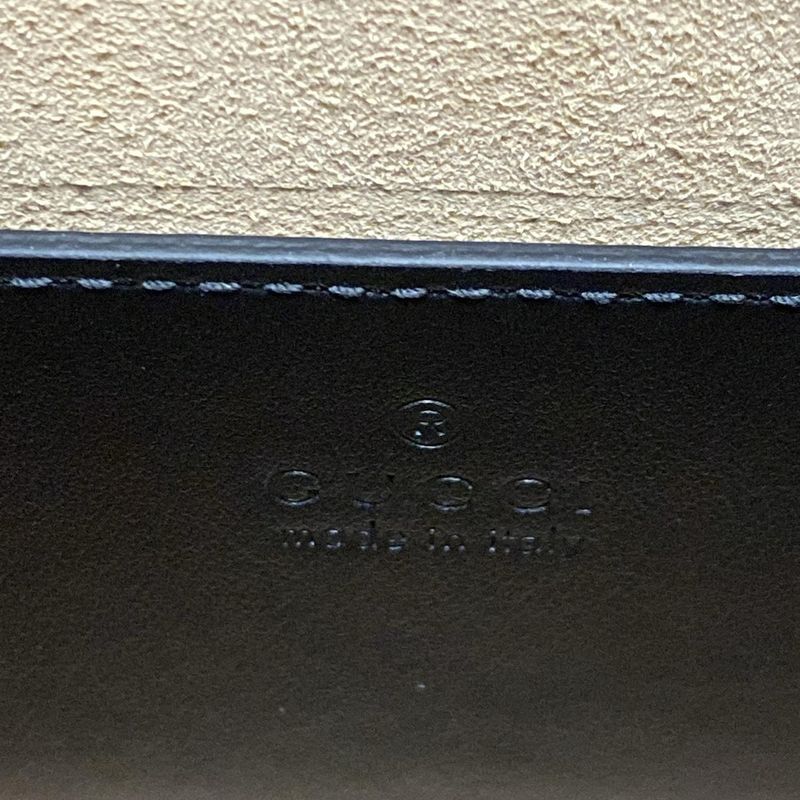 Gucci Handbag GG Marmont 696123 Black Chain Handle/mini Bag/quilted Leather