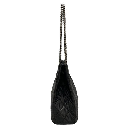 Chanel Tote Bag 255matelasse Black Mademoiselle Chain/vintage Silver Hardware