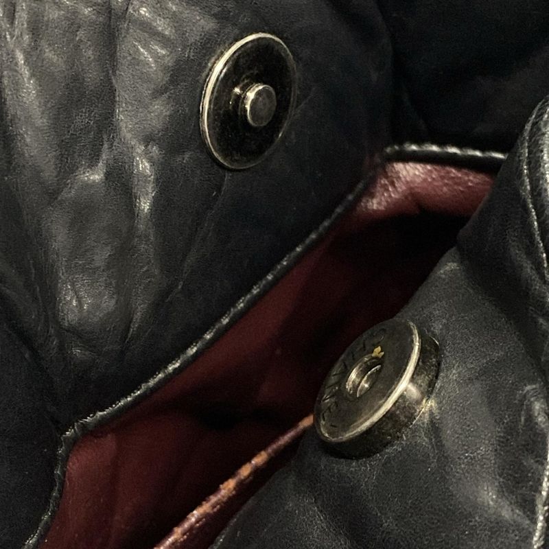 Chanel Tote Bag 255matelasse Black Mademoiselle Chain/vintage Silver Hardware