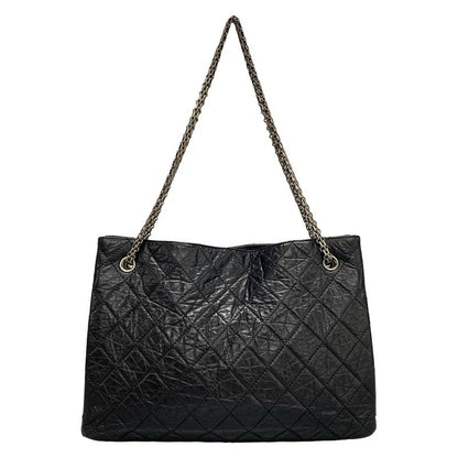 Chanel Tote Bag 255matelasse Black Mademoiselle Chain/vintage Silver Hardware