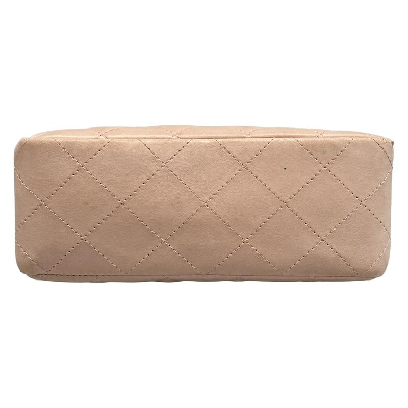 Chanel Handbag Matelasse / Trapezoid Bag Light Pink Gold Hardware / Mini