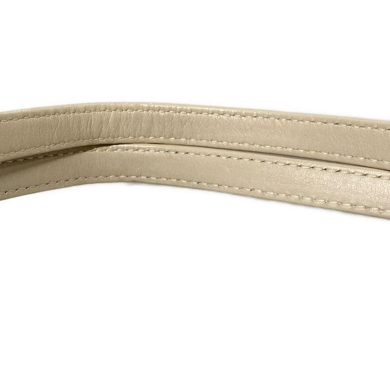 Chanel Tote Bag Deauville Line MM Beige X Dark Brown Chain Shoulder / Silver