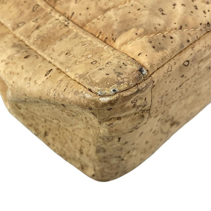 Chanel Shoulder Bag 255/v-stitching (chevron) Beige Chain Shoulder/matt Togo