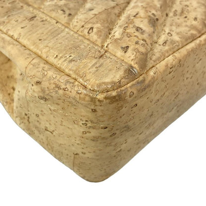 Chanel Shoulder Bag 255/v-stitching (chevron) Beige Chain Shoulder/matt Togo