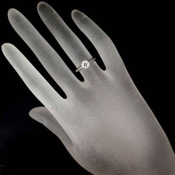 Tiffany & Co Solitaire 058ct Diamond Ring G-vs1 Pt950
