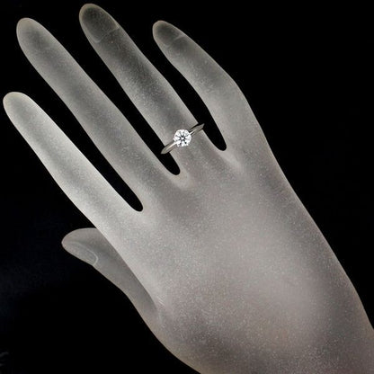 Tiffany & Co Solitaire 058ct Diamond Ring G-vs1 Pt950