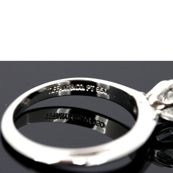 Tiffany & Co Solitaire 058ct Diamond Ring G-vs1 Pt950