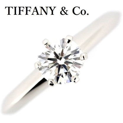 Tiffany & Co Solitaire 058ct Diamond Ring G-vs1 Pt950