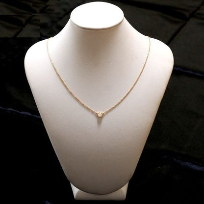 Tiffany & Co By-the-yard Diamond 026ct E-vvs1-3ex Necklace 18K Pink Gold