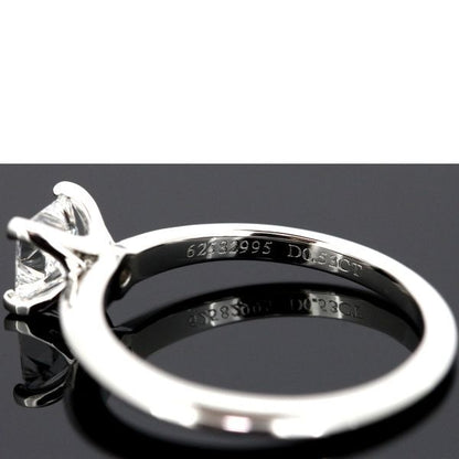 Tiffany & Co Square Princess 053ct F-vs1-3ex Diamond Ring Pt950