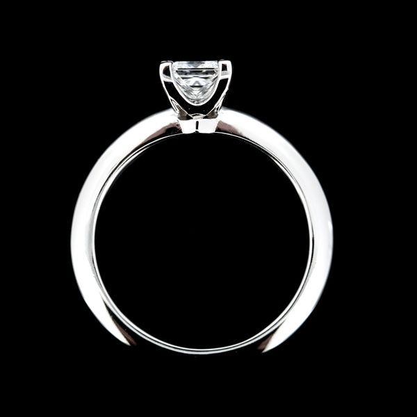 Tiffany & Co Square Princess 053ct F-vs1-3ex Diamond Ring Pt950