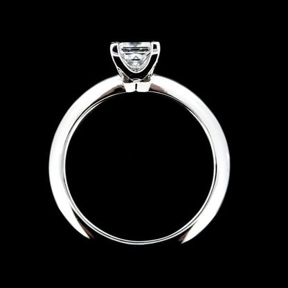 Tiffany & Co Square Princess 053ct F-vs1-3ex Diamond Ring Pt950