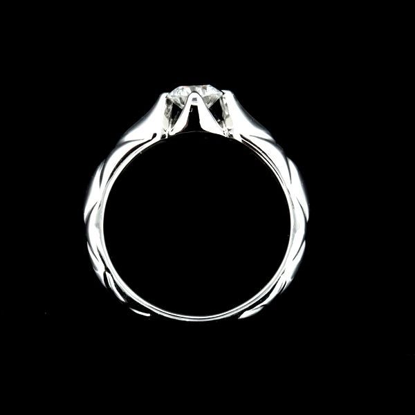 Chanel Matelasse Diamond 030ct F-vvs1 Ring Pt950 Size 4