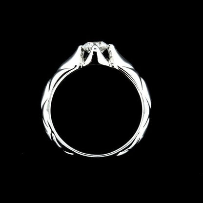 Chanel Matelasse Diamond 030ct F-vvs1 Ring Pt950 Size 4