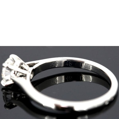Cartier Solitaire 050ct G-vvs1 Diamond Ring Pt950 48