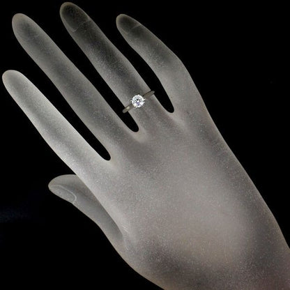 Cartier Solitaire 050ct G-vvs1 Diamond Ring Pt950 48
