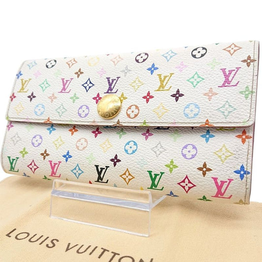 Louis Vuitton Sarah Multicolor Fig Long Wallet With Storage Bag