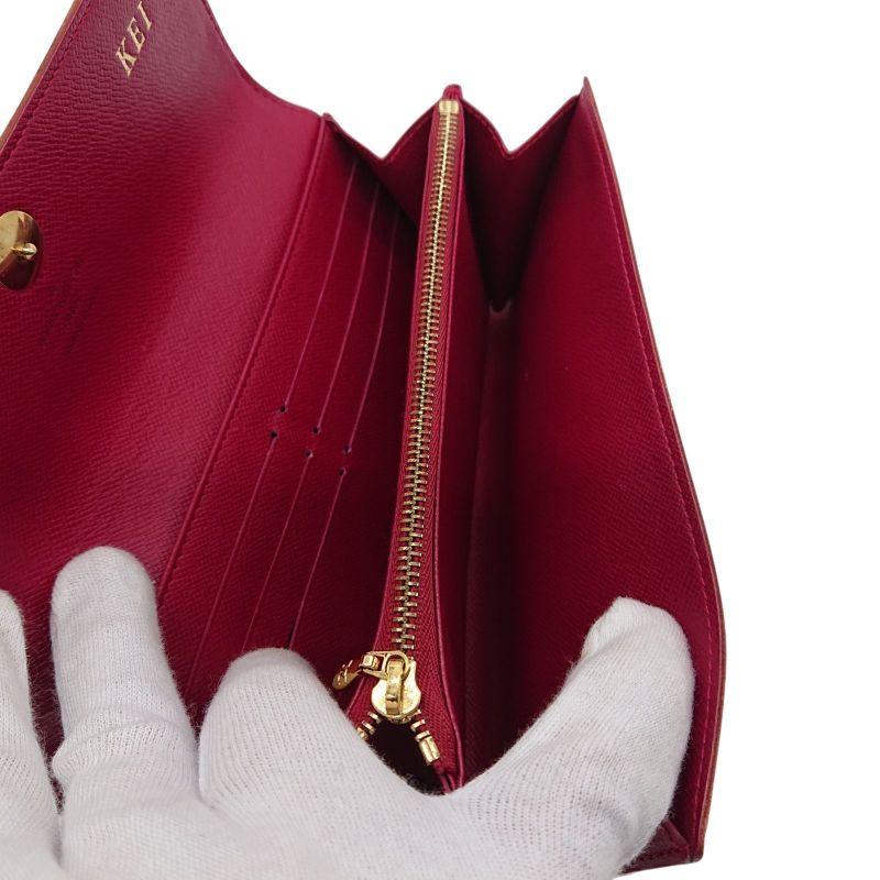 Louis Vuitton Sarah Multicolor Fig Long Wallet With Storage Bag