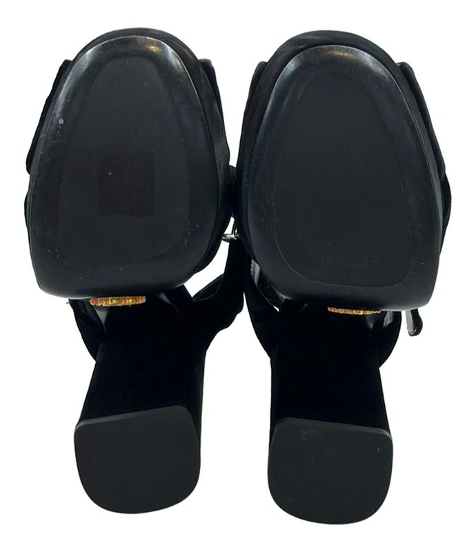 Prada Platform Sandals Velvet Women's SIZE 35 1/2 22.5cm (8.86in) Prada