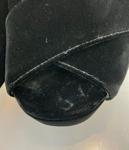 Prada Platform Sandals Velvet Women's SIZE 35 1/2 22.5cm (8.86in) Prada