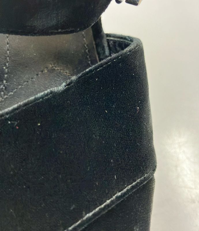 Prada Platform Sandals Velvet Women's SIZE 35 1/2 22.5cm (8.86in) Prada