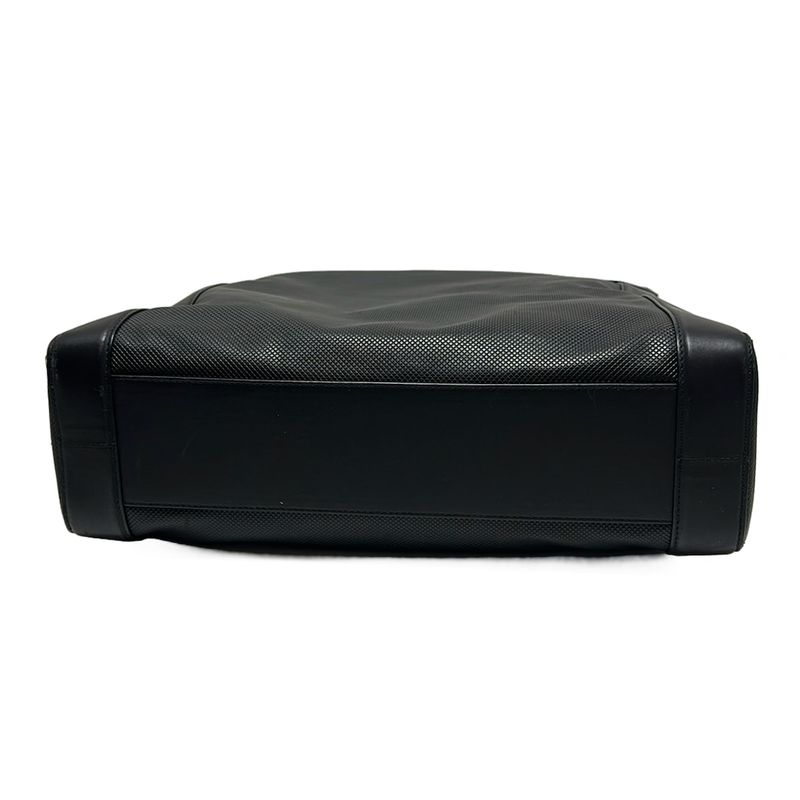 Bottega Veneta Handbag - Black Shape Stamped Leather