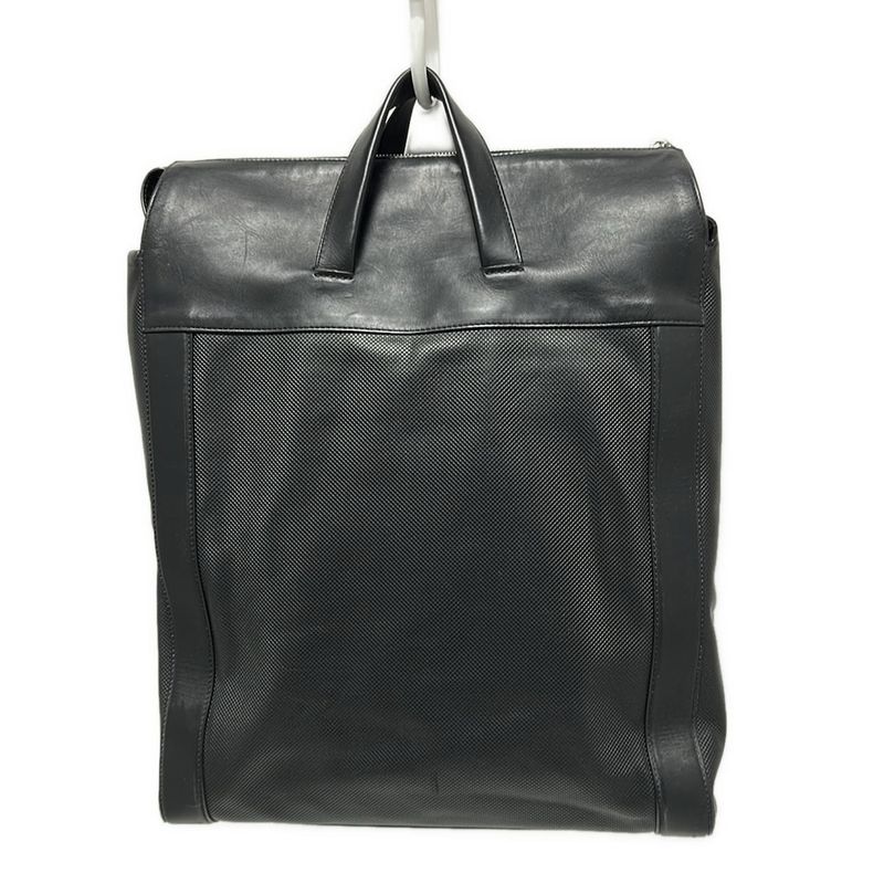 Bottega Veneta Handbag - Black Shape Stamped Leather