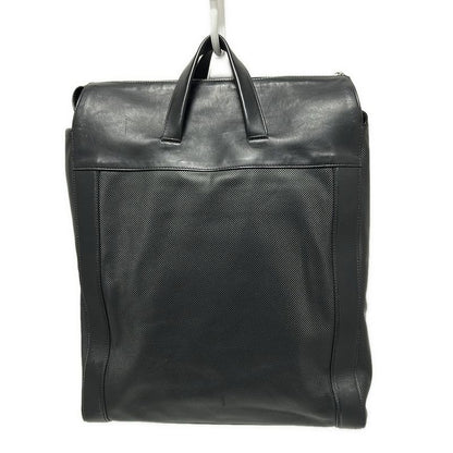 Bottega Veneta Handbag - Black Shape Stamped Leather