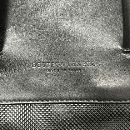 Bottega Veneta Handbag - Black Shape Stamped Leather