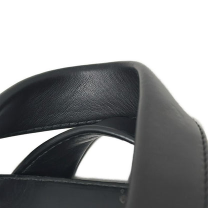 Bottega Veneta Handbag - Black Shape Stamped Leather