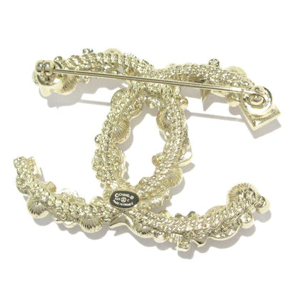 Chanel Brooch Coco Mark Gold And Ivory