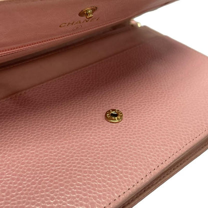 Chanel Wallet - A13509 Pink Chain Wallet W/gold Hardware
