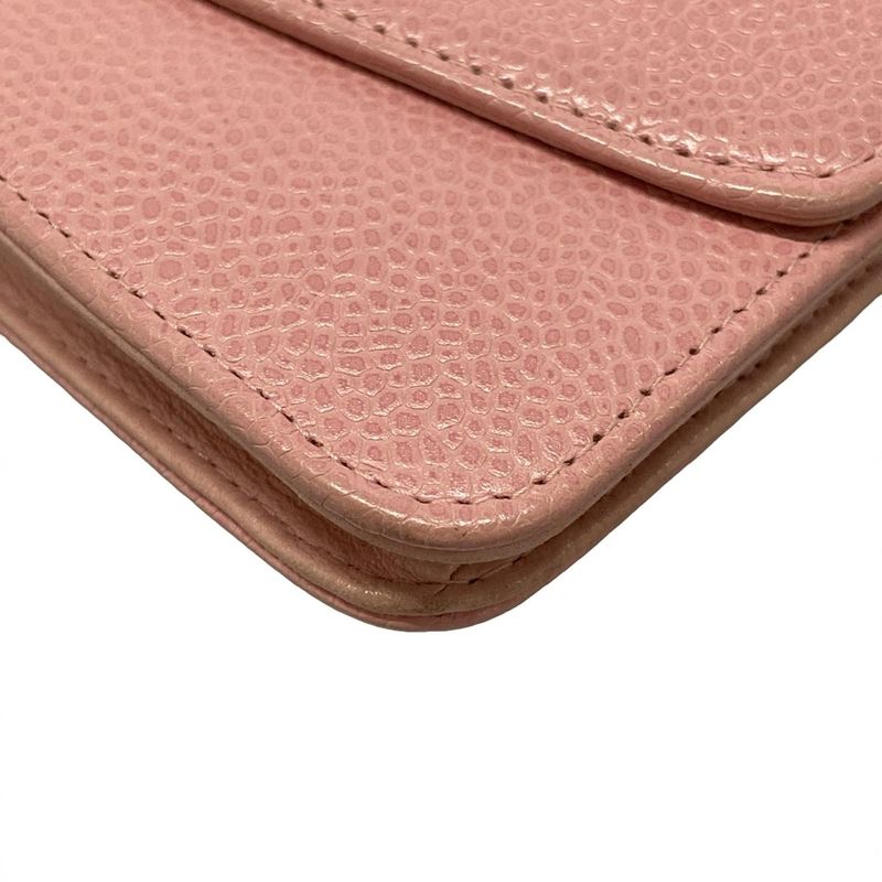 Chanel Wallet - A13509 Pink Chain Wallet W/gold Hardware