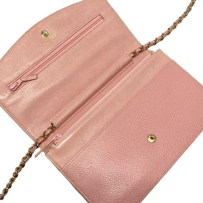 Chanel Wallet - A13509 Pink Chain Wallet W/gold Hardware